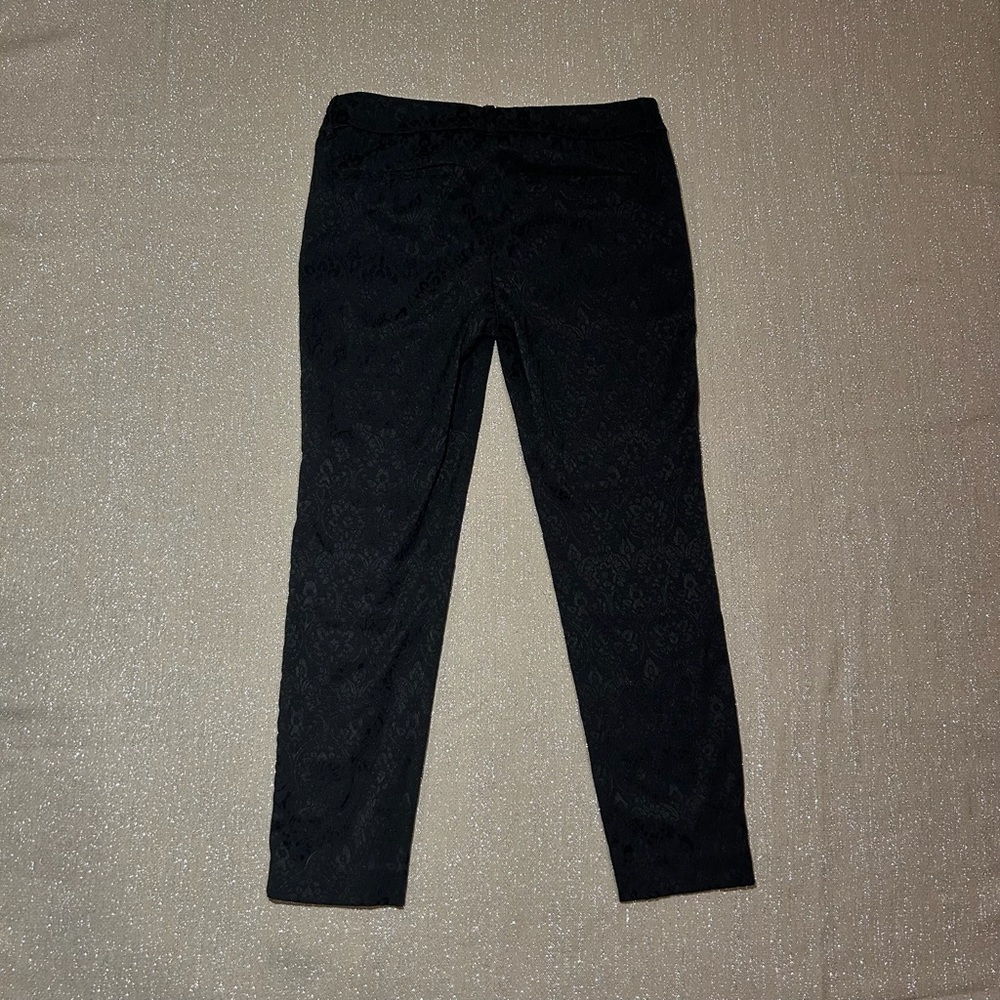 Old Navy “The Diva” black jacquard ankle pants, size 6 - Picture 11 of 12
